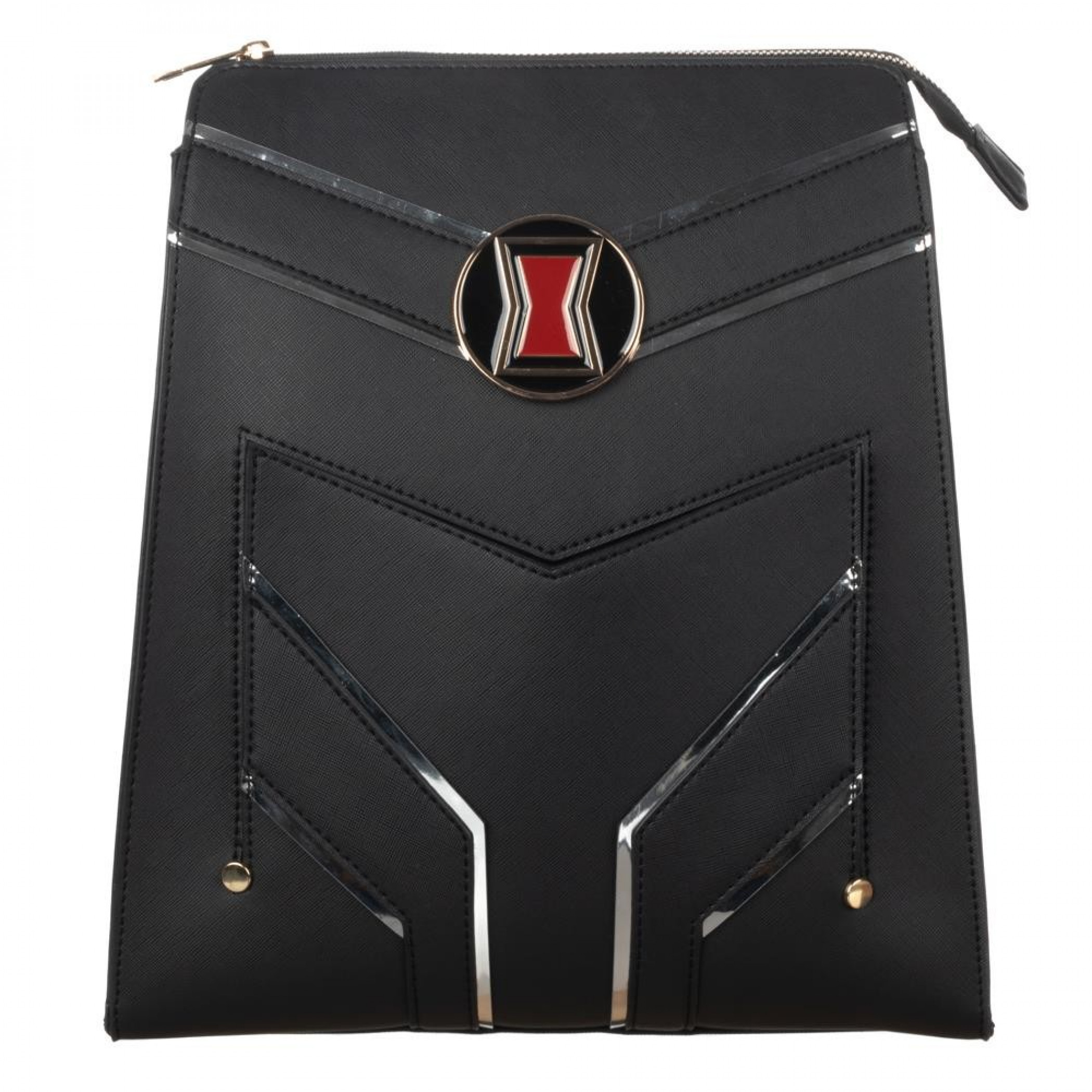 Black Widow Slim Faux Leather Mini Backpack